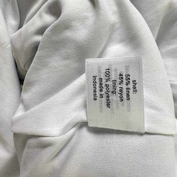 Lane Bryant Stripped Linen Blend Belted Wide Leg Cropped Sleeveless Romper (28) - Picture 13 of 14